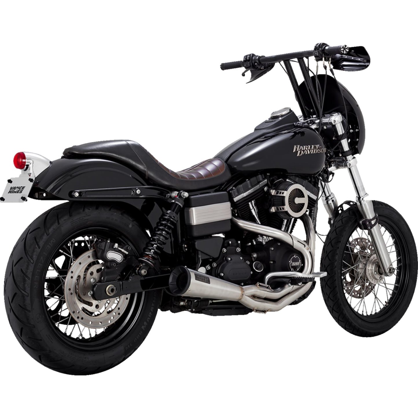 Vance And Hines 2-into-1 Upsweep Exhaust System - Brushed 27635_1312372