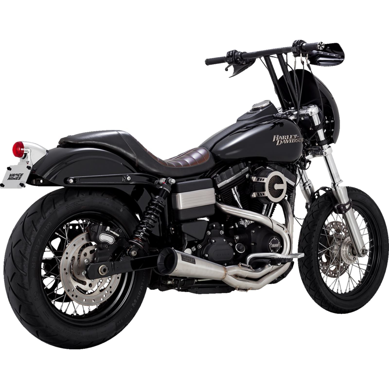 Vance And Hines 2-into-1 Upsweep Exhaust System - Brushed 27635_1312372