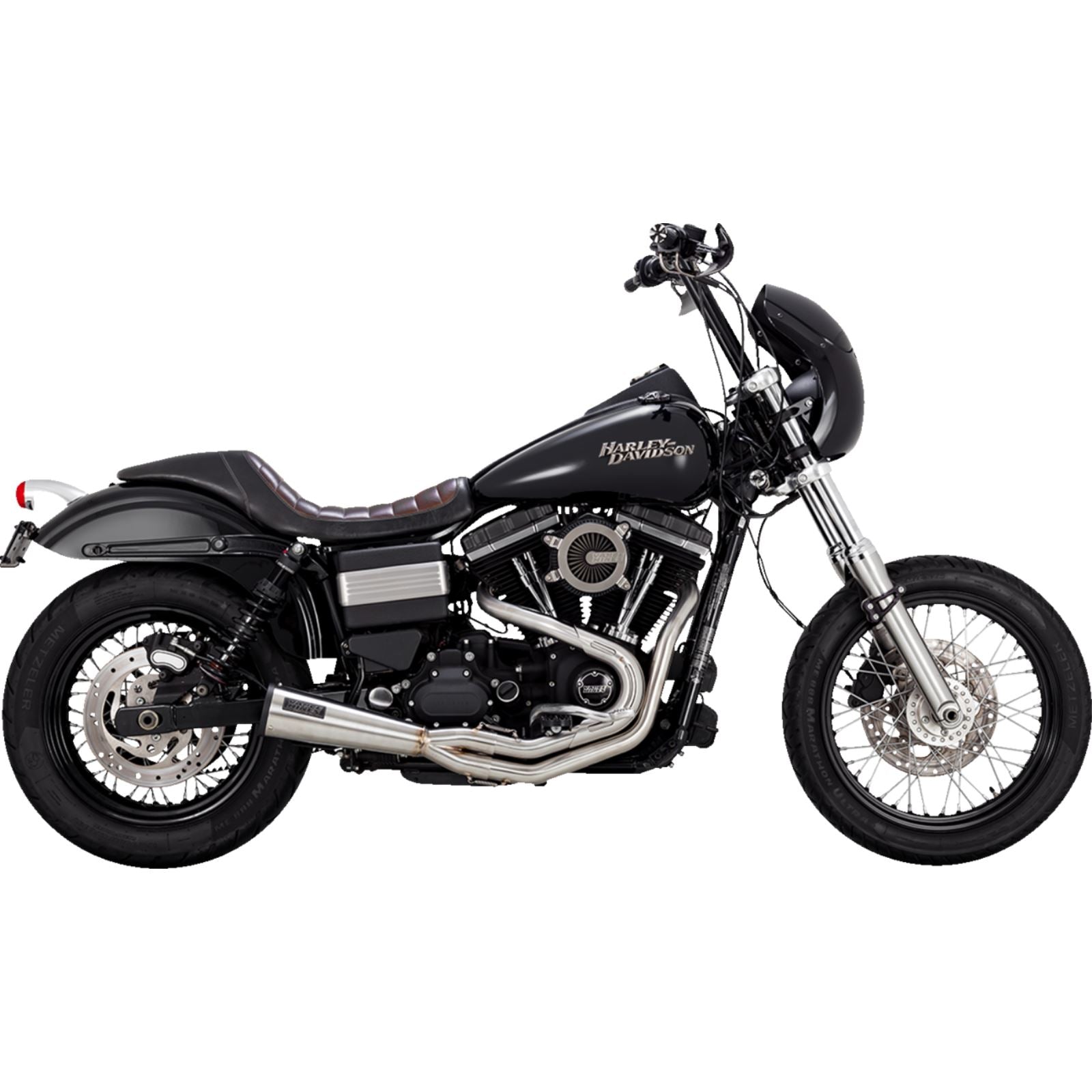 Vance And Hines 2-into-1 Upsweep Exhaust System - Brushed 27635_1312371
