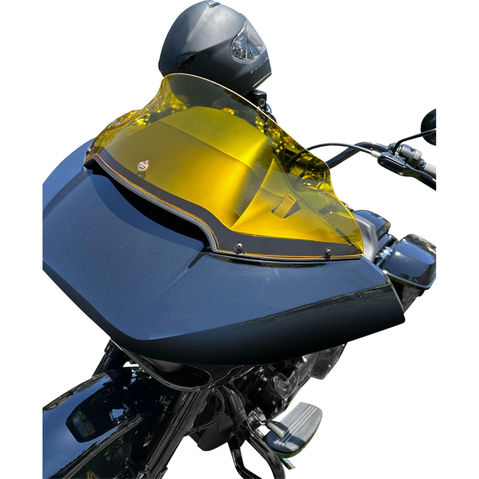 Klock Werks Kolor Flare™ Sport Windshield - 9" - Yellow - FLTR [MPN: KWW-01-0669]_1312414