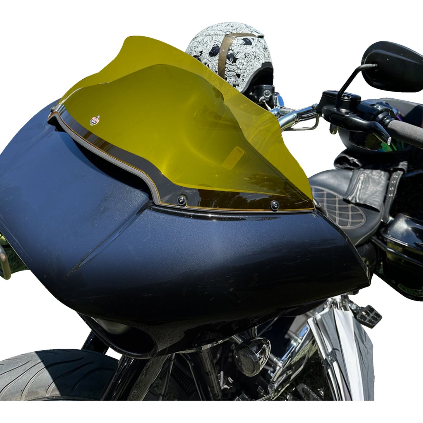 Klock Werks Kolor Flare™ Sport Windshield - 9" - Yellow - FLTR [MPN: KWW-01-0669]_1312415