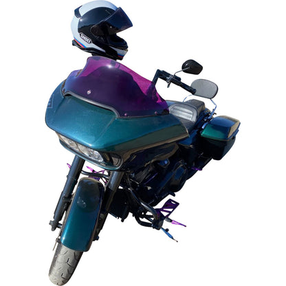 Klock Werks Kolor Flare™ Sport Windshield - 9" - Purple - FLTR [MPN: KWW-01-0673]_1312426
