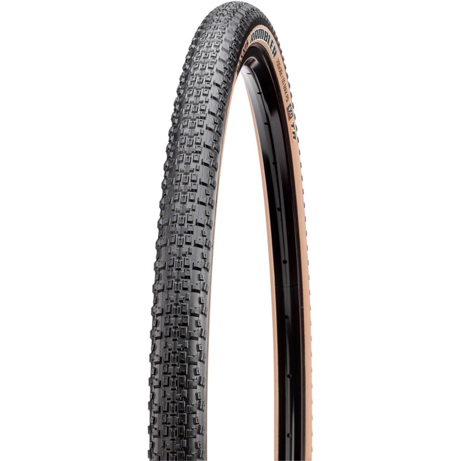 Maxxis - Bicycle Gravel Tire 700x45C Folding Tubeless Ready Dual EXO 60TPI Tanwall TB00417500_1345258