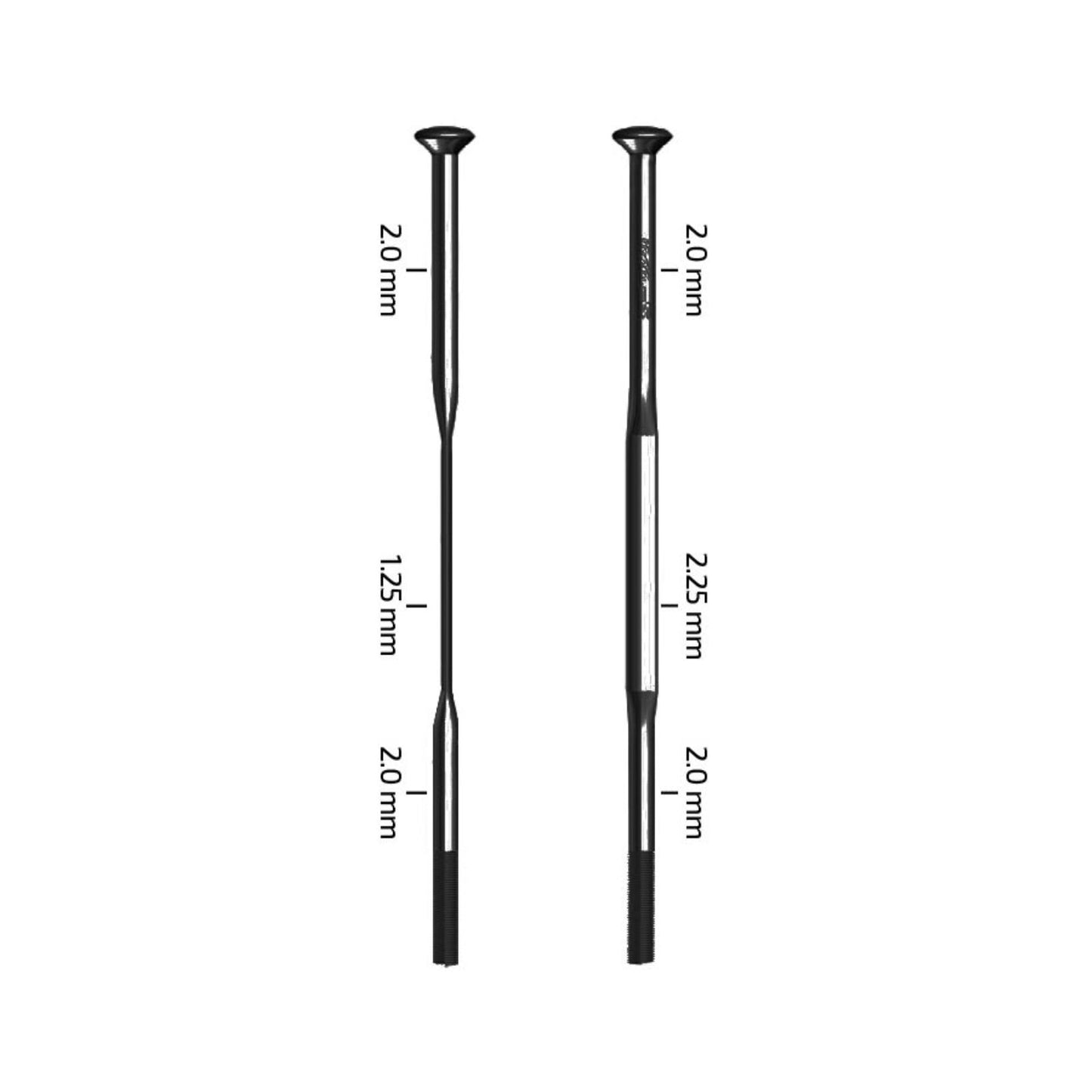 Zipp Sapim CX-Sprint Spokes Straight Pull - 226mm - 3pcs - Black [MPN: 11.1918.063.000]_1304600