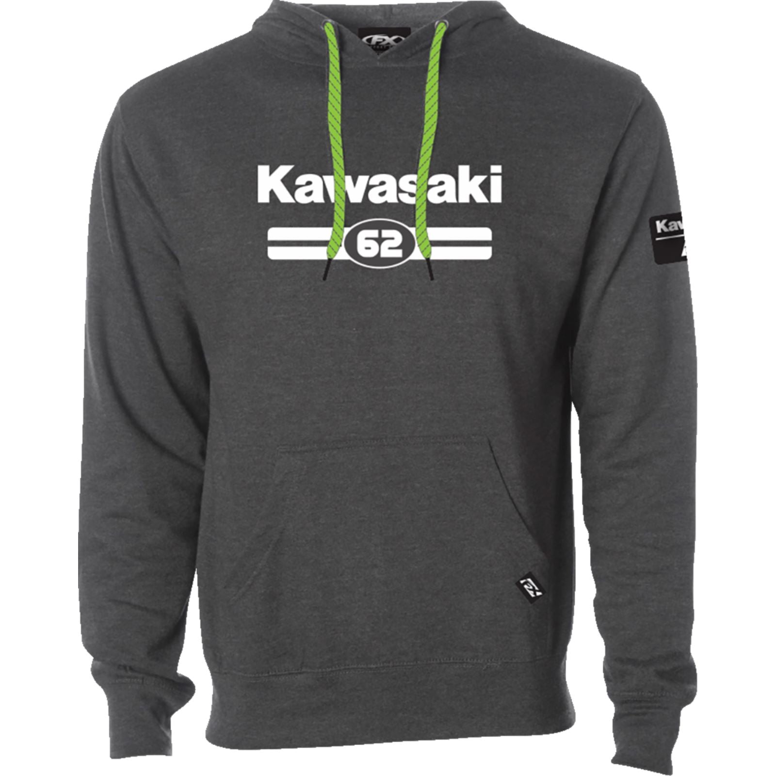 Factory Effex Kawasaki Sixty-Two Pullover - Heather Charcoal_1371639