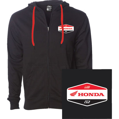 Factory Effex Honda Stadium Zip-Up Hoodie - Black_1371647