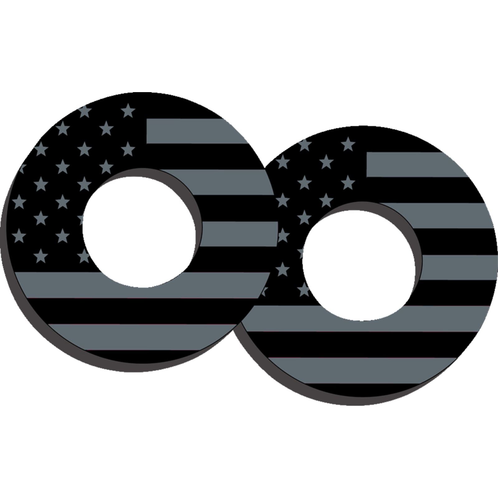 Factory Effex Moto Grip Donuts - Flag Black/Grey 27-67200_1383986
