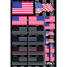 Factory Effex Decal Sheet - FX USA Flags 27-68000_1385148