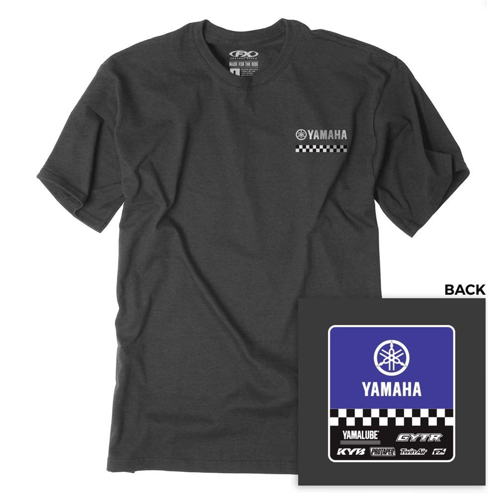 Factory Effex Youth Yamaha Starting Line T-Shirt - Heather Charcoal_1370480
