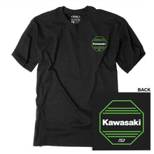 Factory Effex Kawasaki Octagon T-Shirt - Heather Black_1370486