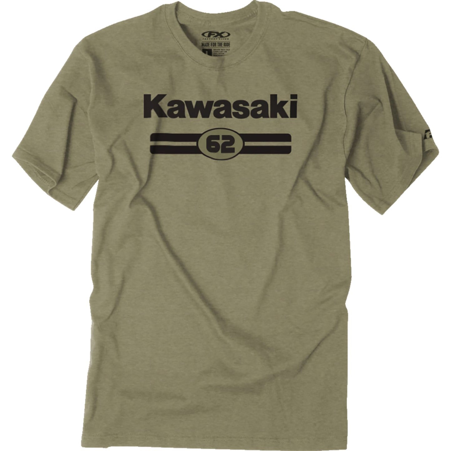 Factory Effex Kawasaki Sixty Two T-Shirt - Heather Olive_1371566