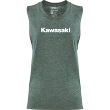 Factory Effex Women's Kawasaki Muscle Tank Top - Heather Forest Green_1371605