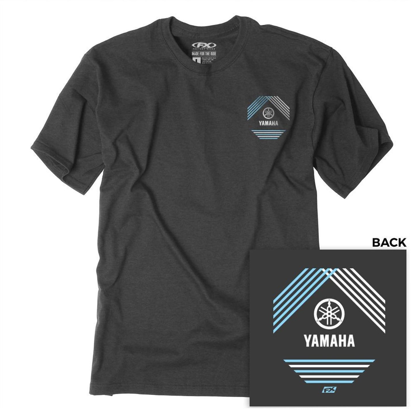Factory Effex Yamaha Lined T-Shirt - Heather Charcoal_1370500