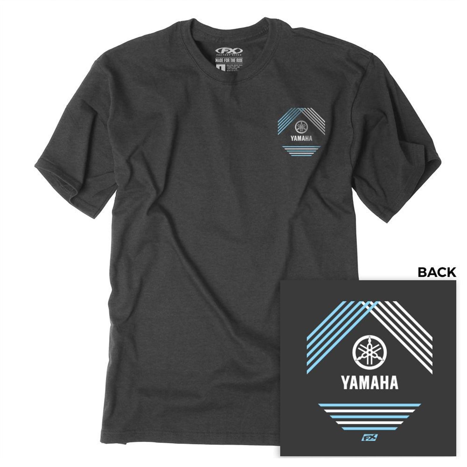 Factory Effex Yamaha Lined T-Shirt - Heather Charcoal_1370500
