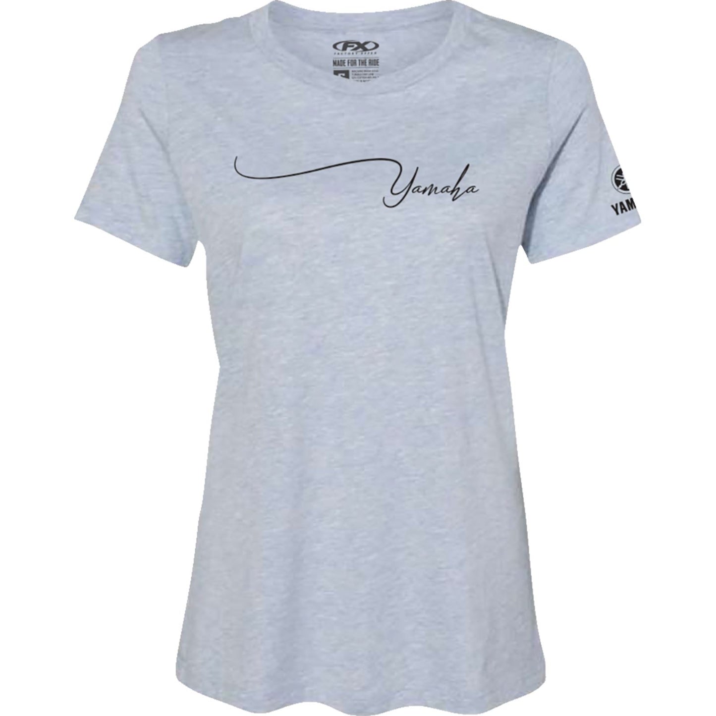 Factory Effex Women's Yamaha Signature T-Shirt - Light Heather Blue_1371617