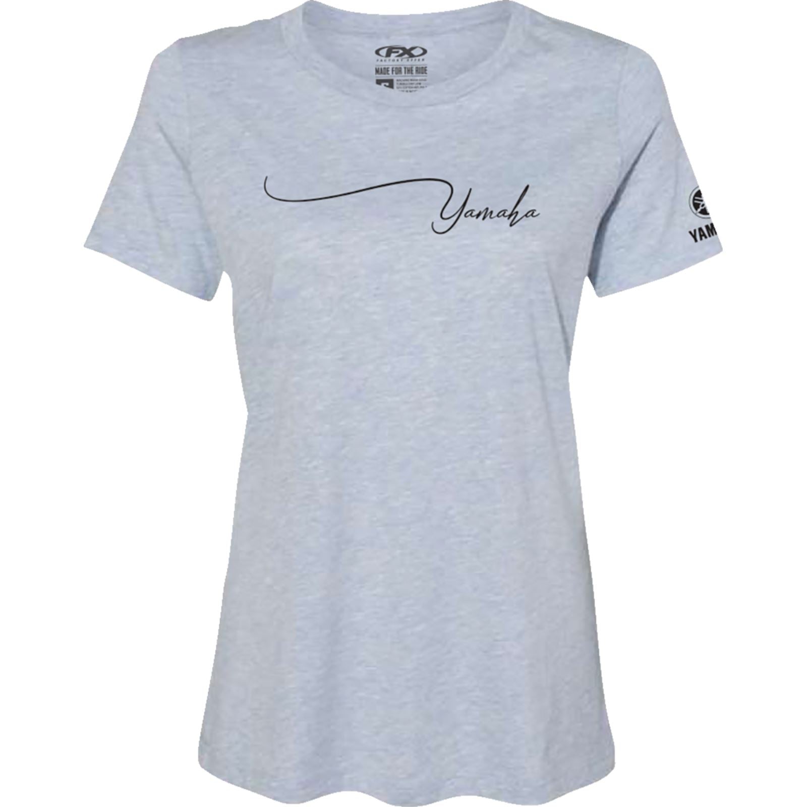 Factory Effex Women's Yamaha Signature T-Shirt - Light Heather Blue_1371617