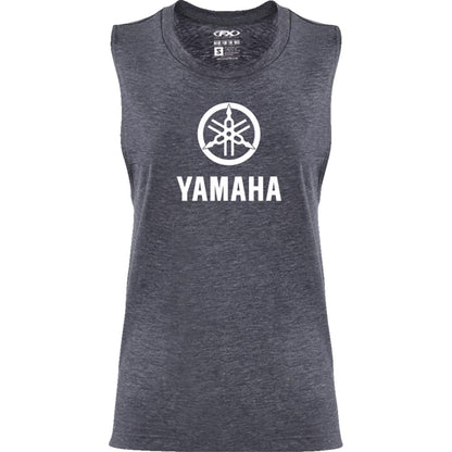 Factory Effex Women's Yamaha Idol Muscle Tank Top - Heather Navy_1371613