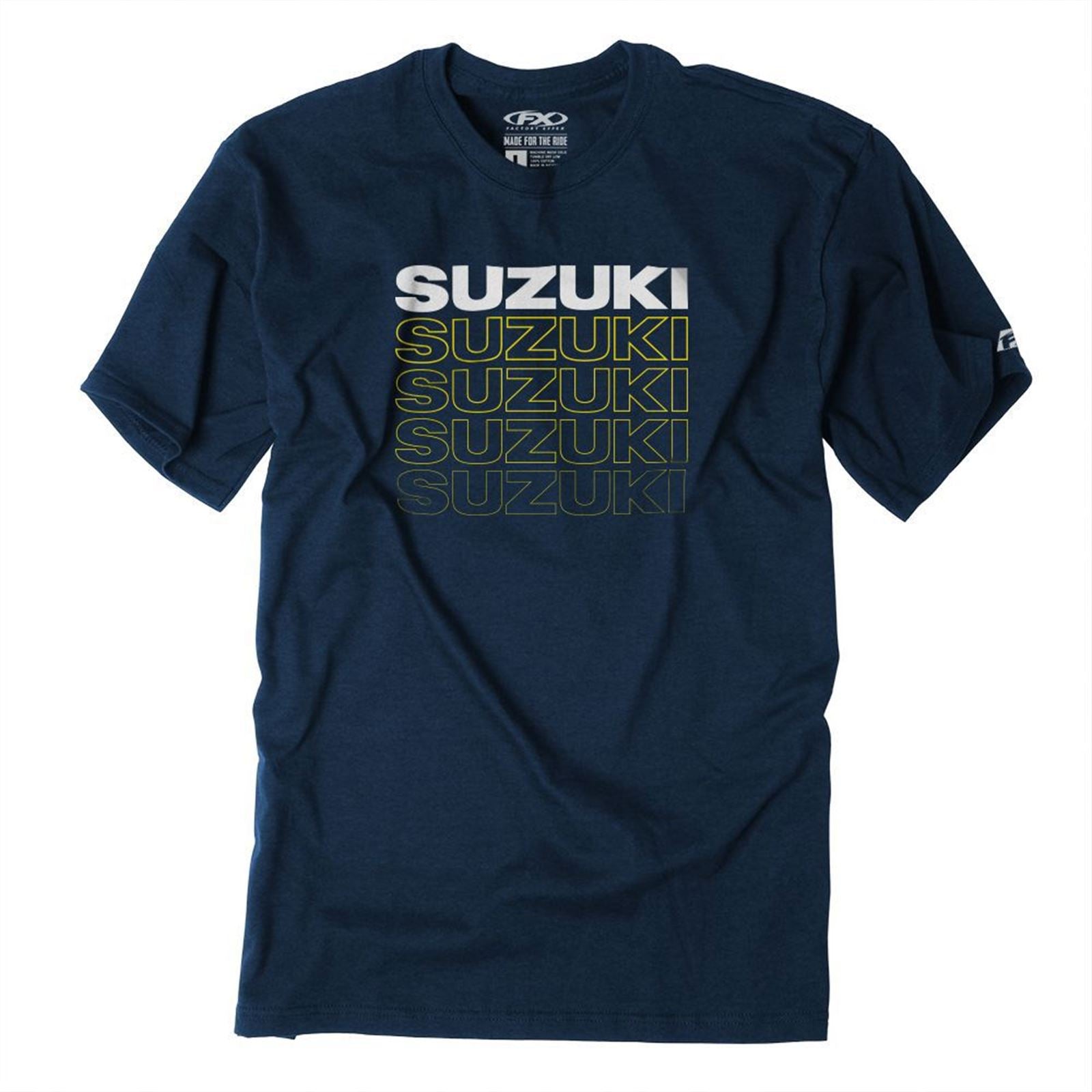 Factory Effex Suzuki Repeat T-Shirt - Heather Navy_1370518