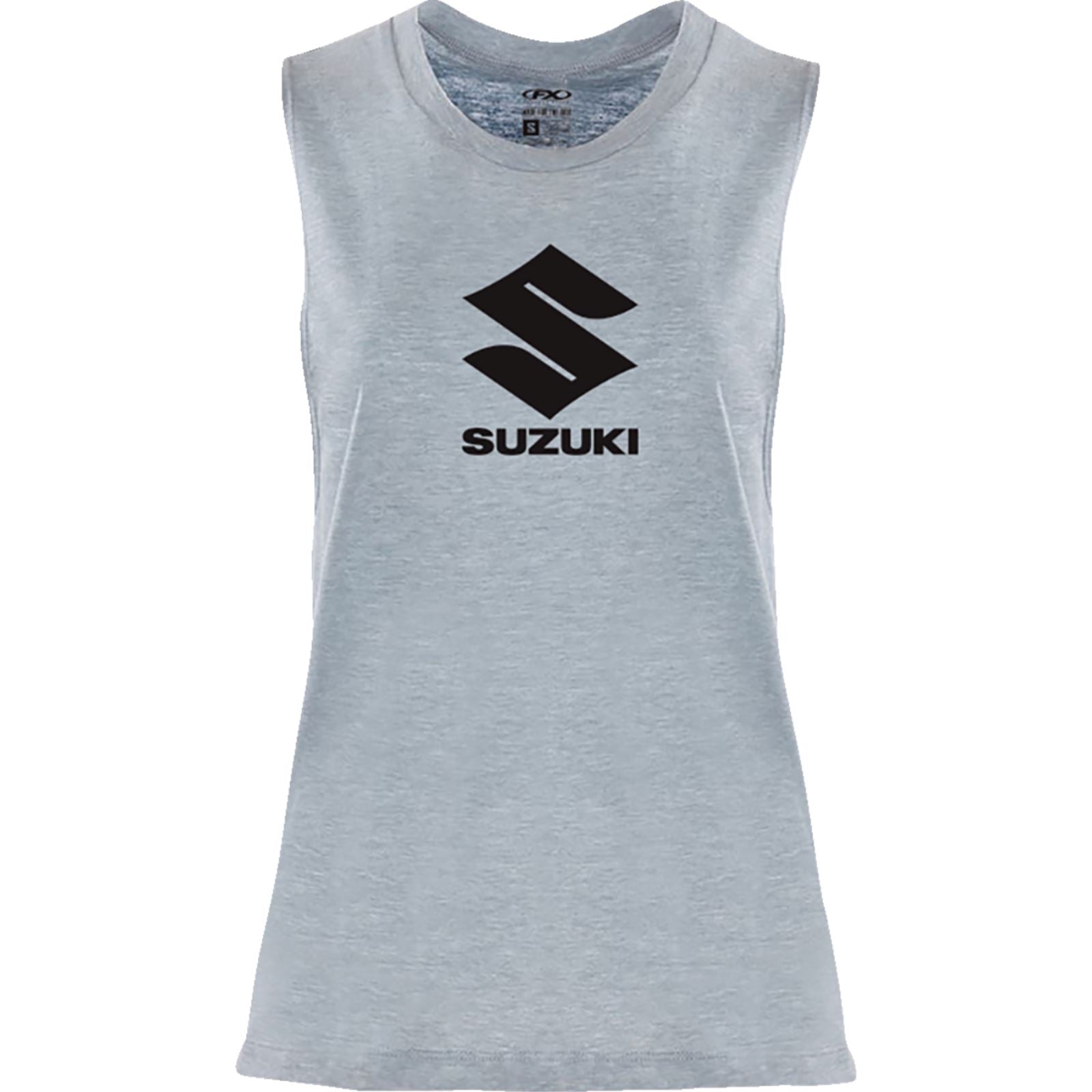 Factory Effex Women's Suzuki Idol Muscle Tank Top - Light Heather Blue_1371651