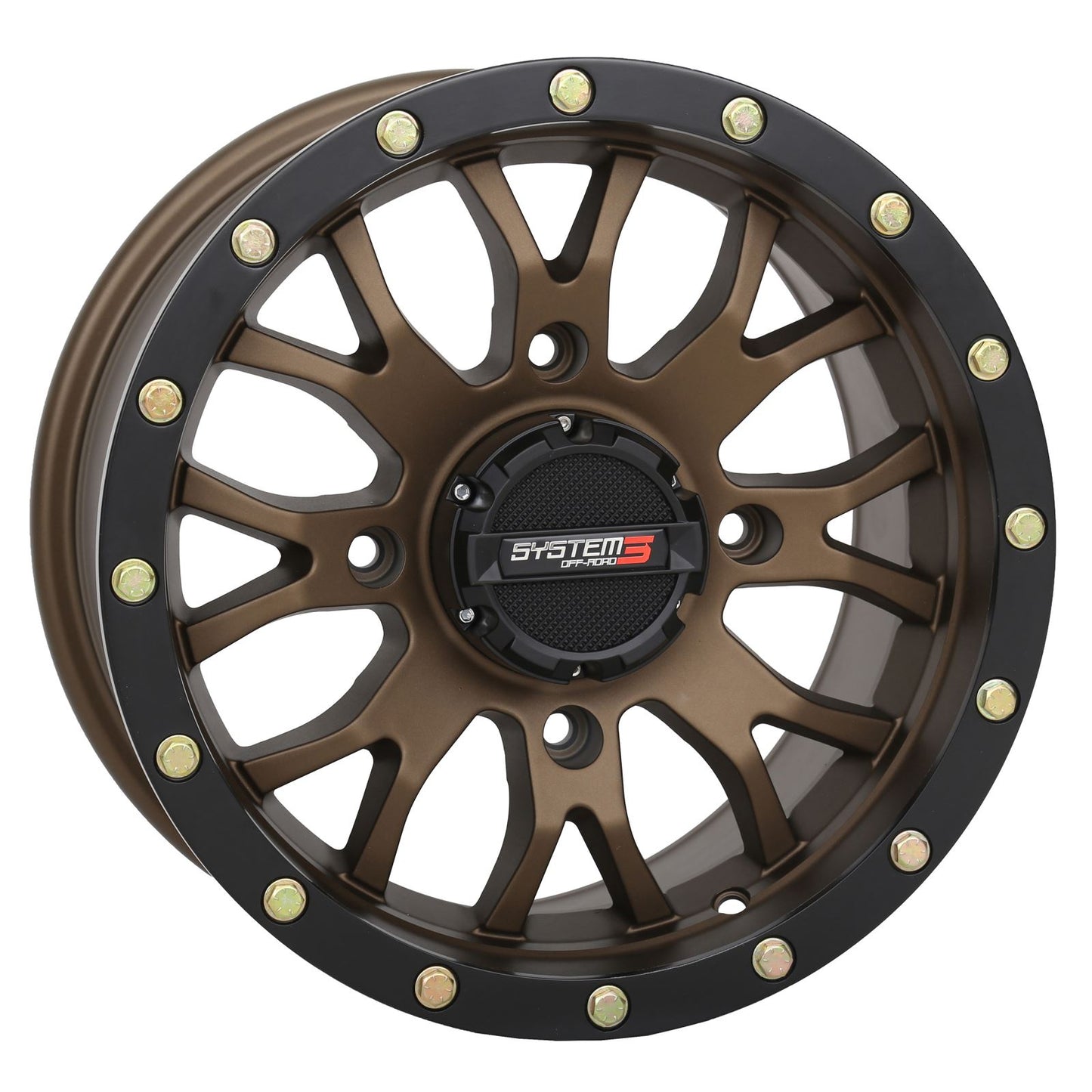System 3 ST3 Wheel - 18X7 4+3 (+10mm) 4/156 - Matte Bronze/Black [MPN: 18S3-1256]_1308610