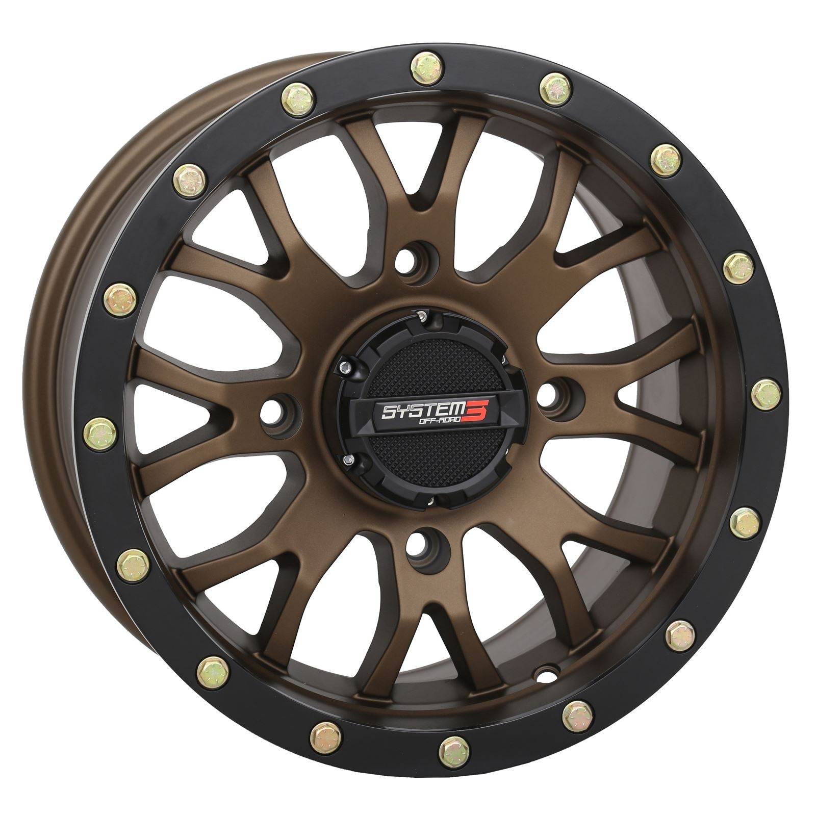 System 3 ST3 Wheel - 18X7 4+3 (+10mm) 4/156 - Matte Bronze/Black [MPN: 18S3-1256]_1308610