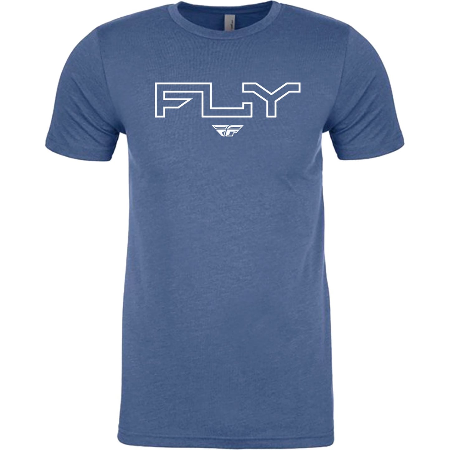 Fly Racing Fly Edge Tee - Cool Blue/Heather - Large 354-0310L_1308663