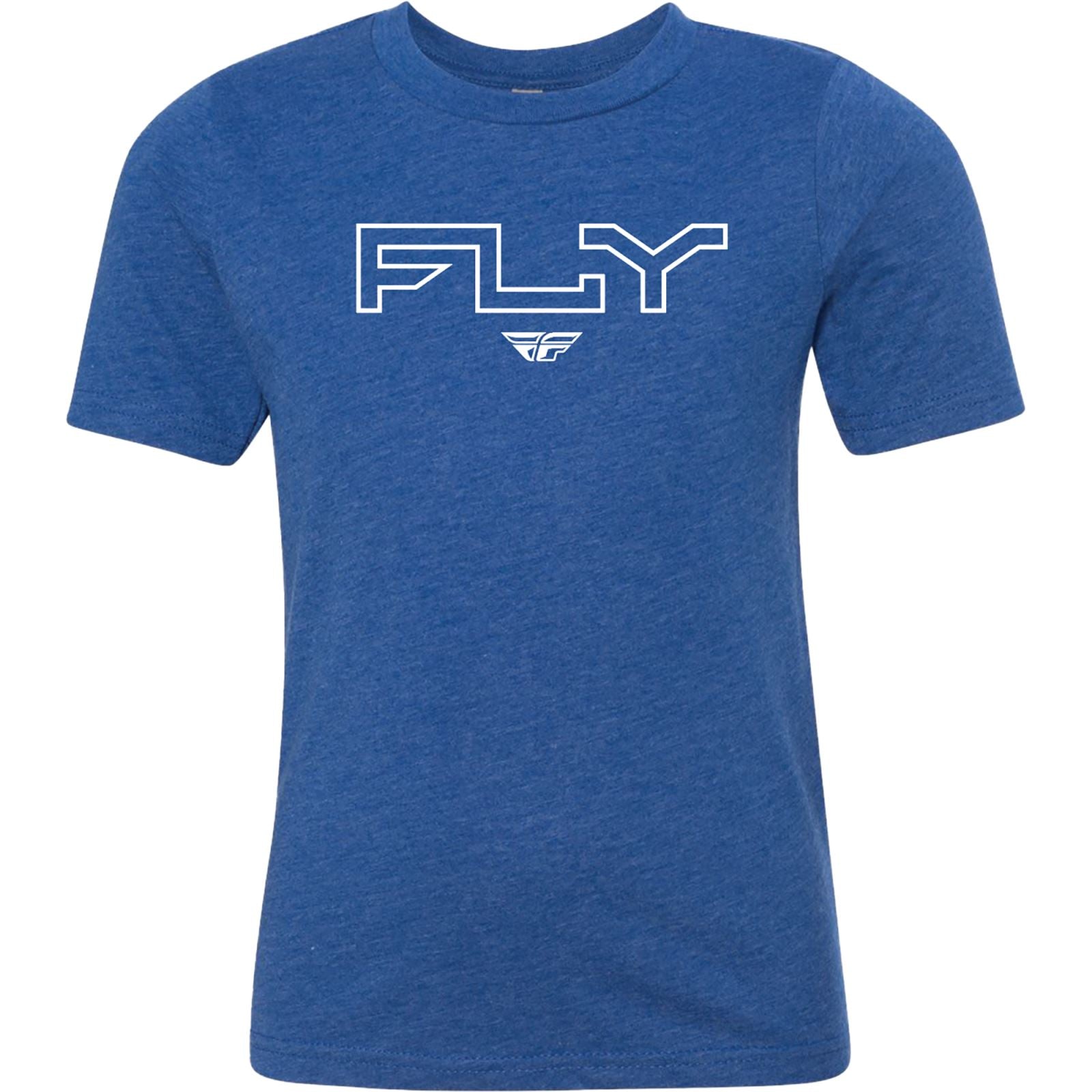 Fly Racing Fly Edge Youth Tee - Royal Blue - Small 354-0310YS_1308641