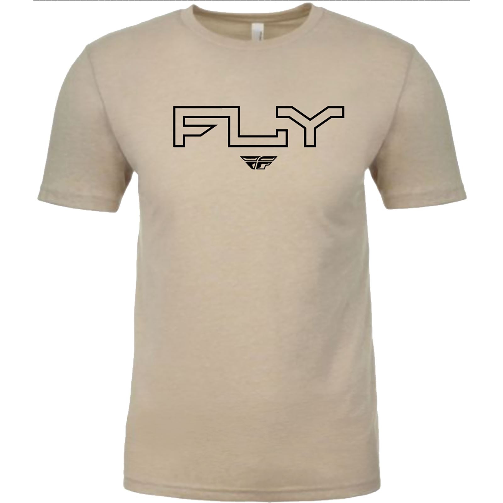 Fly Racing Fly Edge Tee - Cream - Large 354-0311L_1308621