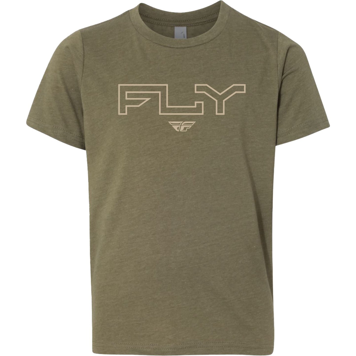 Fly Racing Youth Fly Edge Tee - Military Green - Small 354-0312YS_1308635