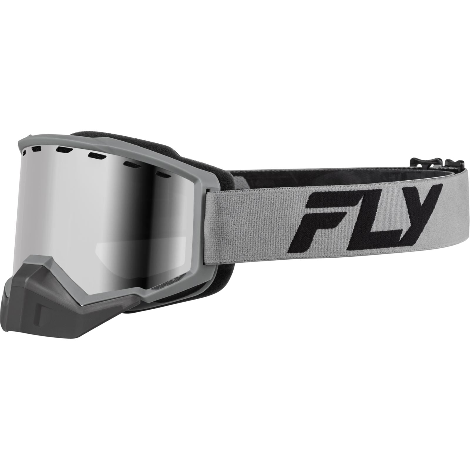 Fly Racing Focus Snow Goggles - Silver/Char with Silver Mirror/Smoke Lens FLB-24F2_1308859