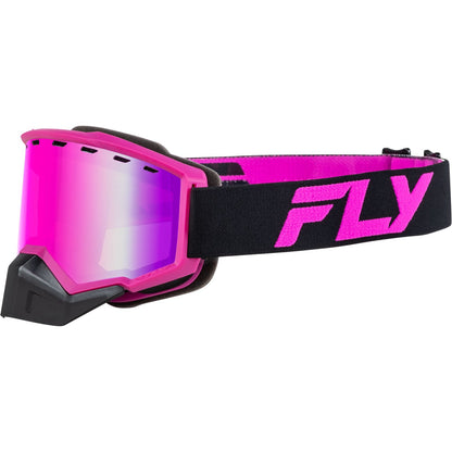 Fly Racing Focus Snow Goggles - Black/Pink with Pink Mirror/Rose Lens FLB-24F9_1308863