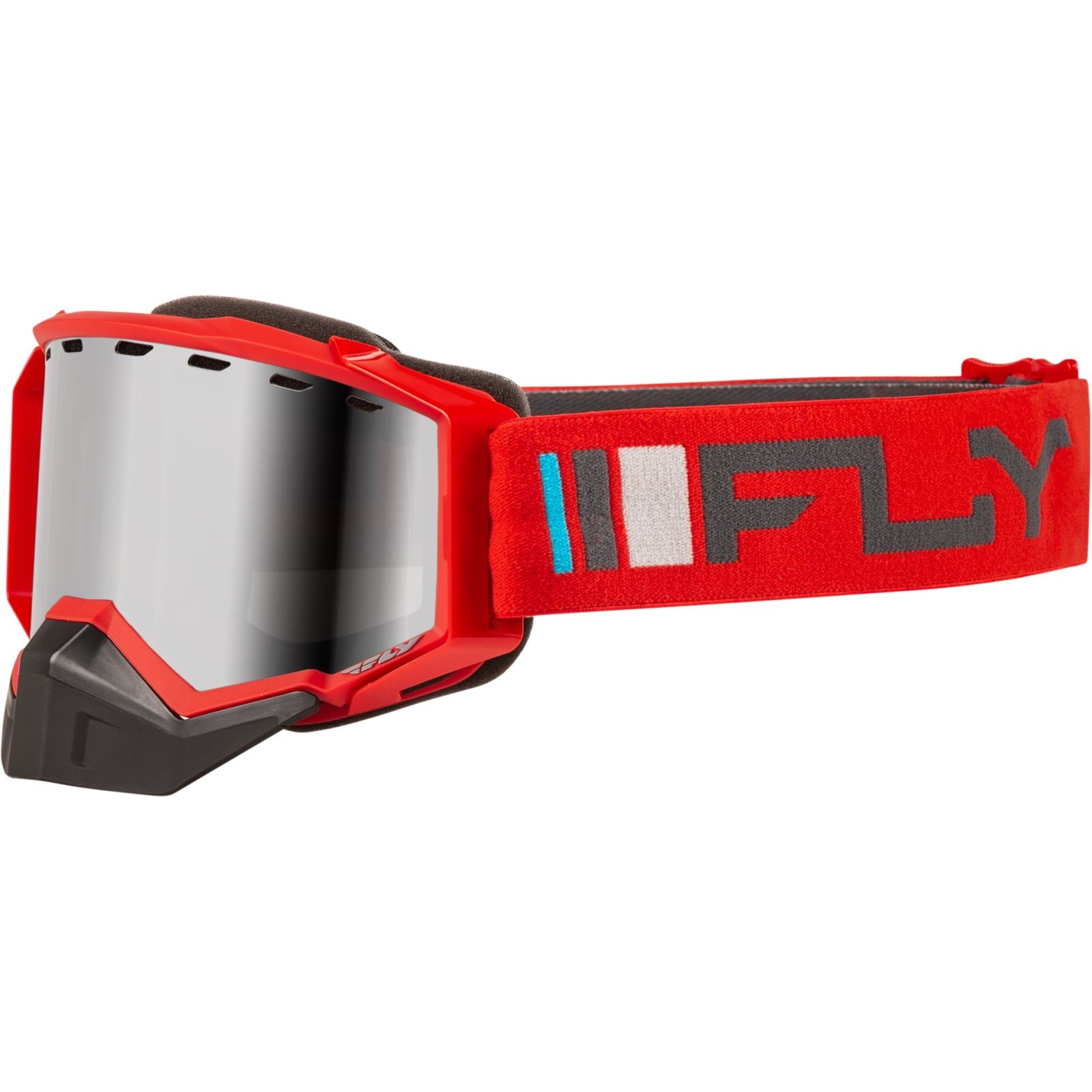 Fly Racing Zone Snow Goggles - Red/Charcoal with Silver Mirror/Smoke Lens FLB-24Z4_1308821