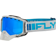 Fly Racing Zone Snow Goggles - Silver/Blue with Sky Blue Mirror/Blue Lens FLB-24Z2_1308823