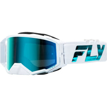 Fly Racing Zone Elite Goggles - White/Teal with Blue/Teal Mirror/Sy Blue Lens 37-51907_1308947
