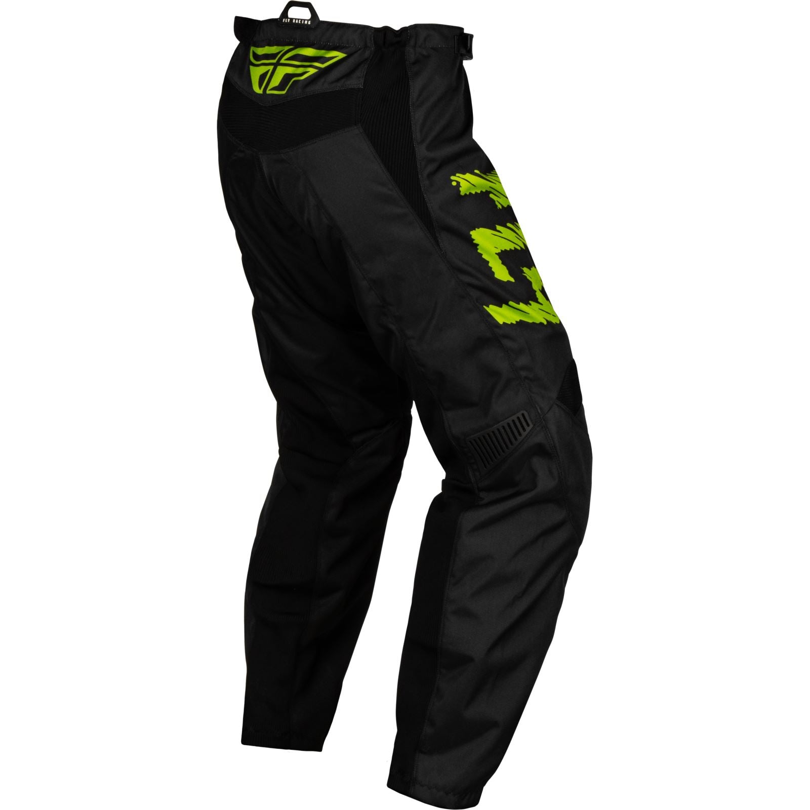 Fly Racing MX-24 Youth F-16 Pants - 2024 Collection - Black/Neon Green/Light Grey_1309373