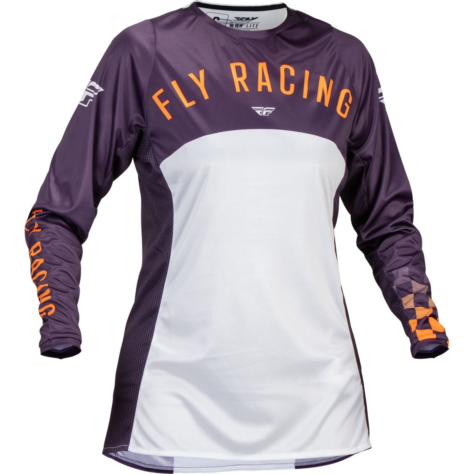 Fly Racing MX-24 Women's Lite Jersey - 2024 Collection - Deep Purple/White/Neon Coral - XL [MPN: 377-621X]_1309713