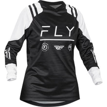 Fly Racing MX-24 Women's F-16 Jersey - 2024 Collection - Black/White - Large 377-822L_1310255