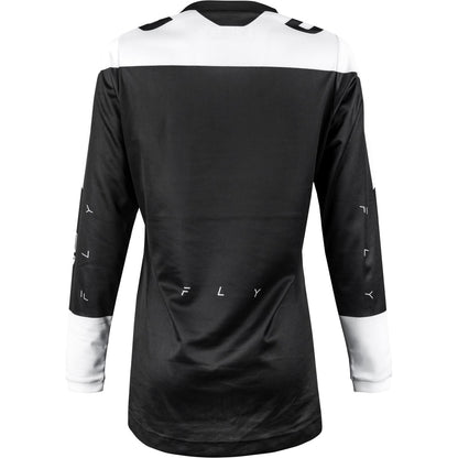 Fly Racing MX-24 Women's F-16 Jersey - 2024 Collection - Black/White - Large 377-822L_1310256
