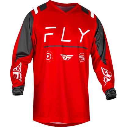 Fly Racing MX-24 F-16 Jersey - 2024 Collection - Red/Charcoal/White - Medium 377-923M_1310405