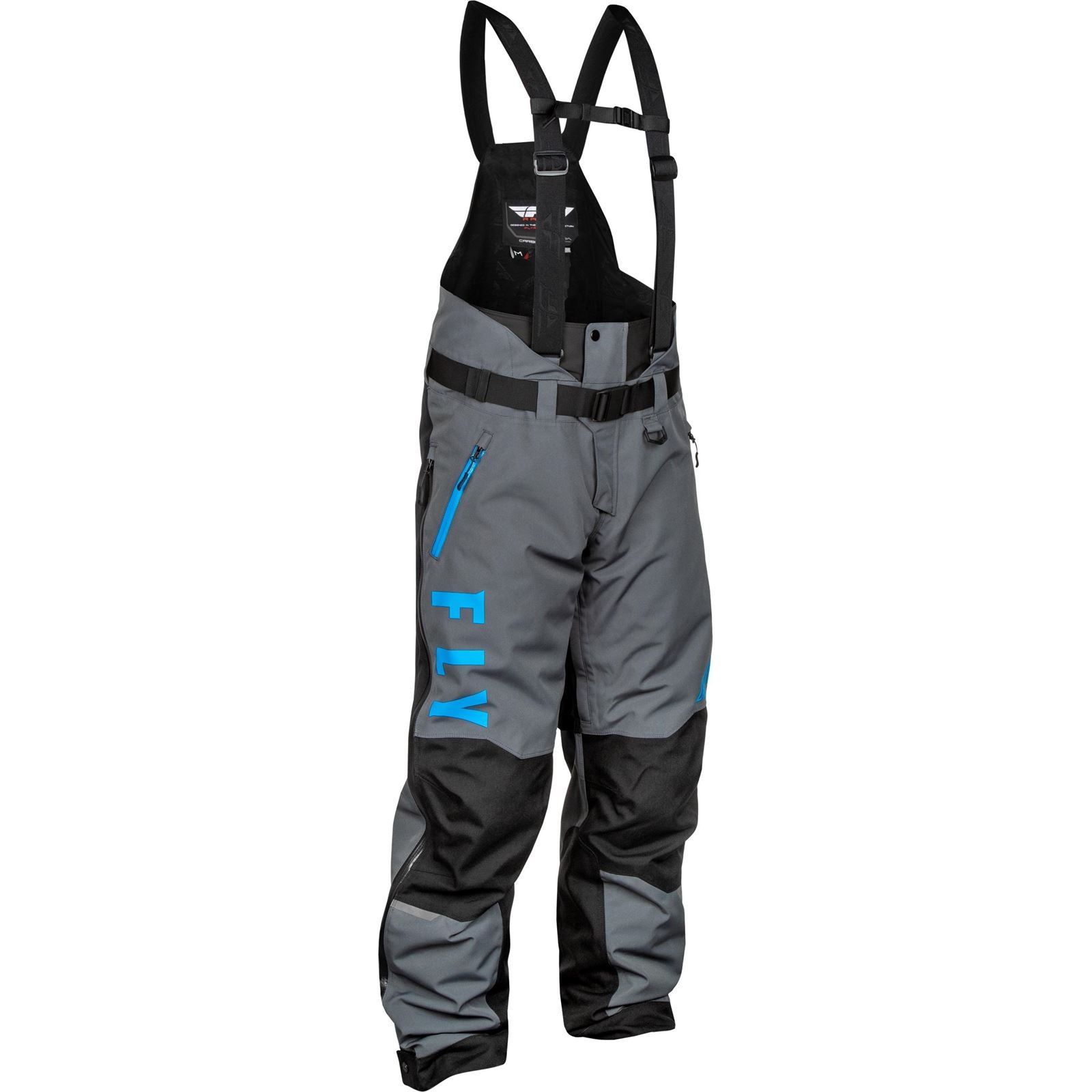FLY Racing Carbon Bib - Grey/Blue_2579383