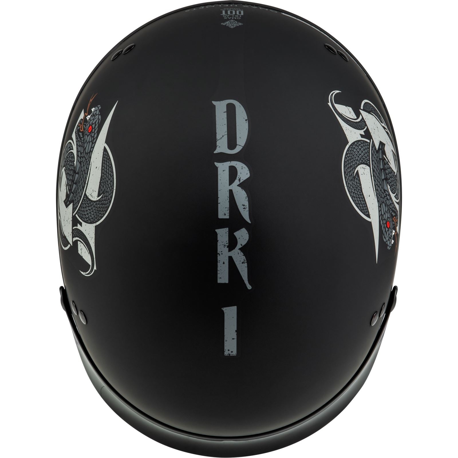 GMax HH-65 DRK1 Half Helmet with Peak_1313314