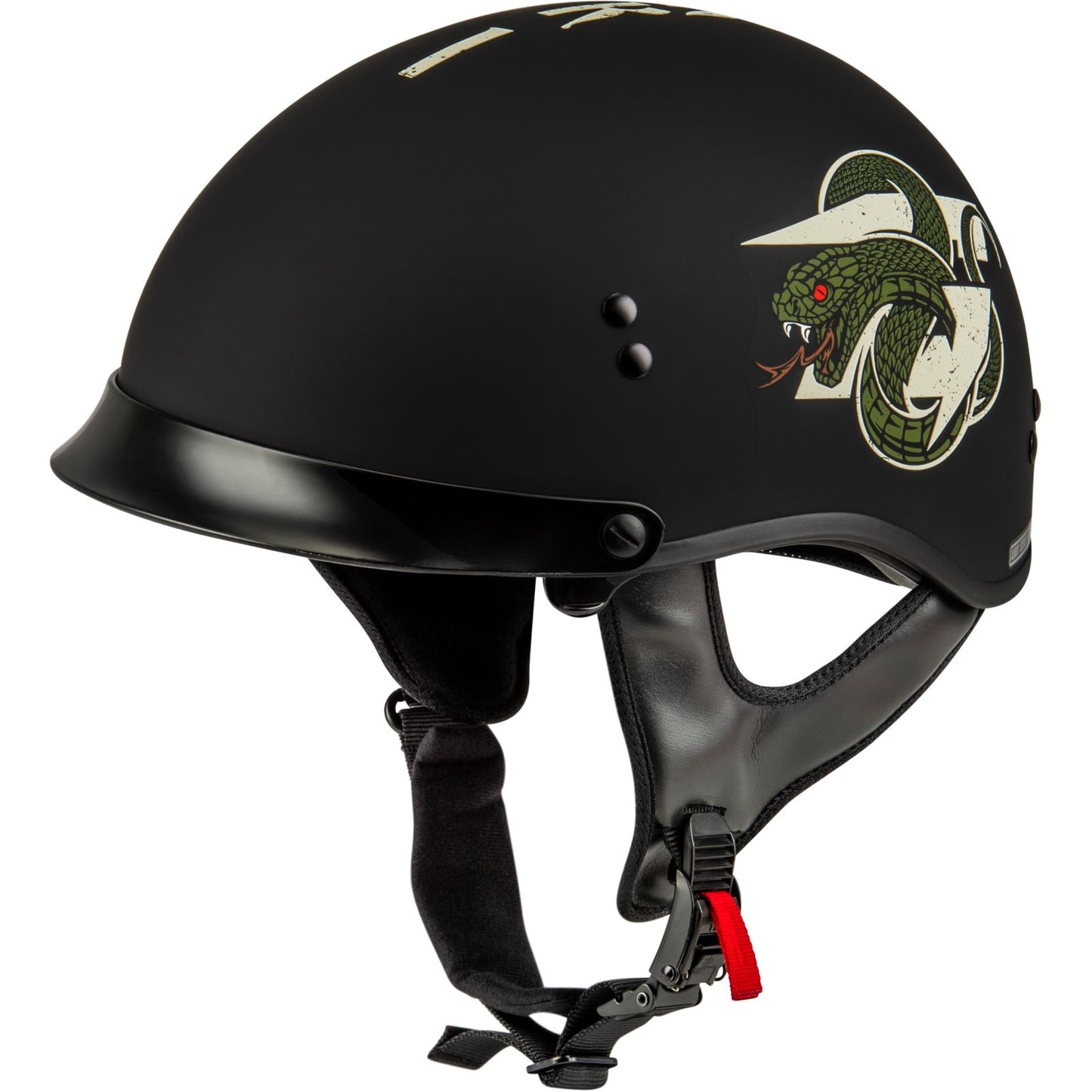 GMax HH-65 DRK1 Half Helmet with Peak_1313381