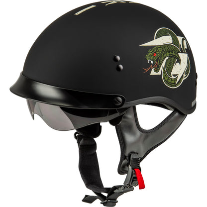 GMax HH-65 DRK1 Half Helmet with Peak_1313365