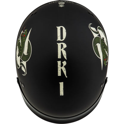 GMax HH-65 DRK1 Half Helmet with Peak_1313373
