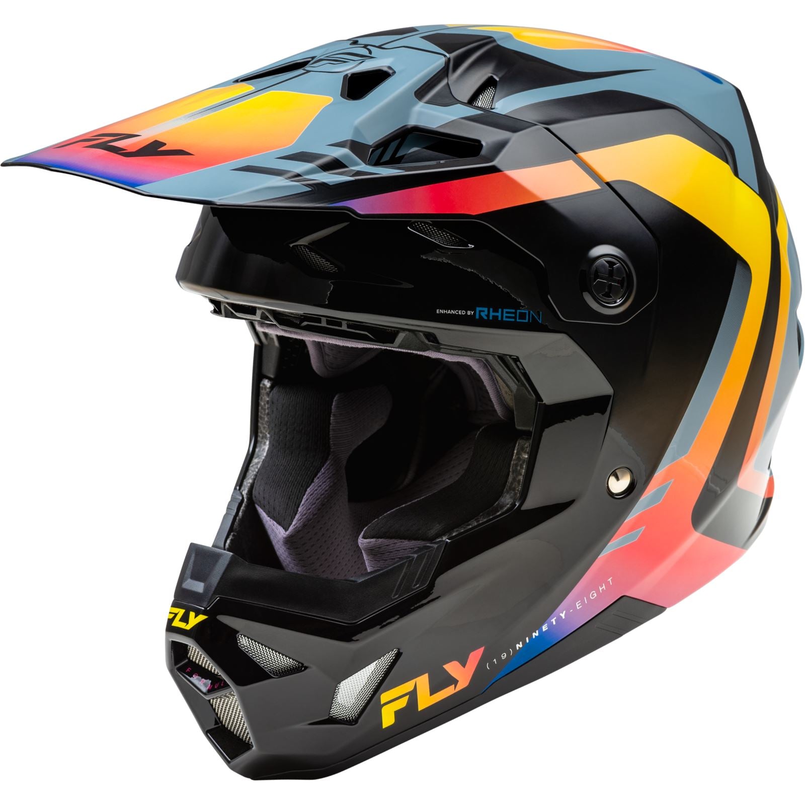 Fly Racing Youth MX-24 Formula CP Krypton Helmet - 2024 Collection - Grey/Black/Electric Fade - Large 73-0038YL_1310742