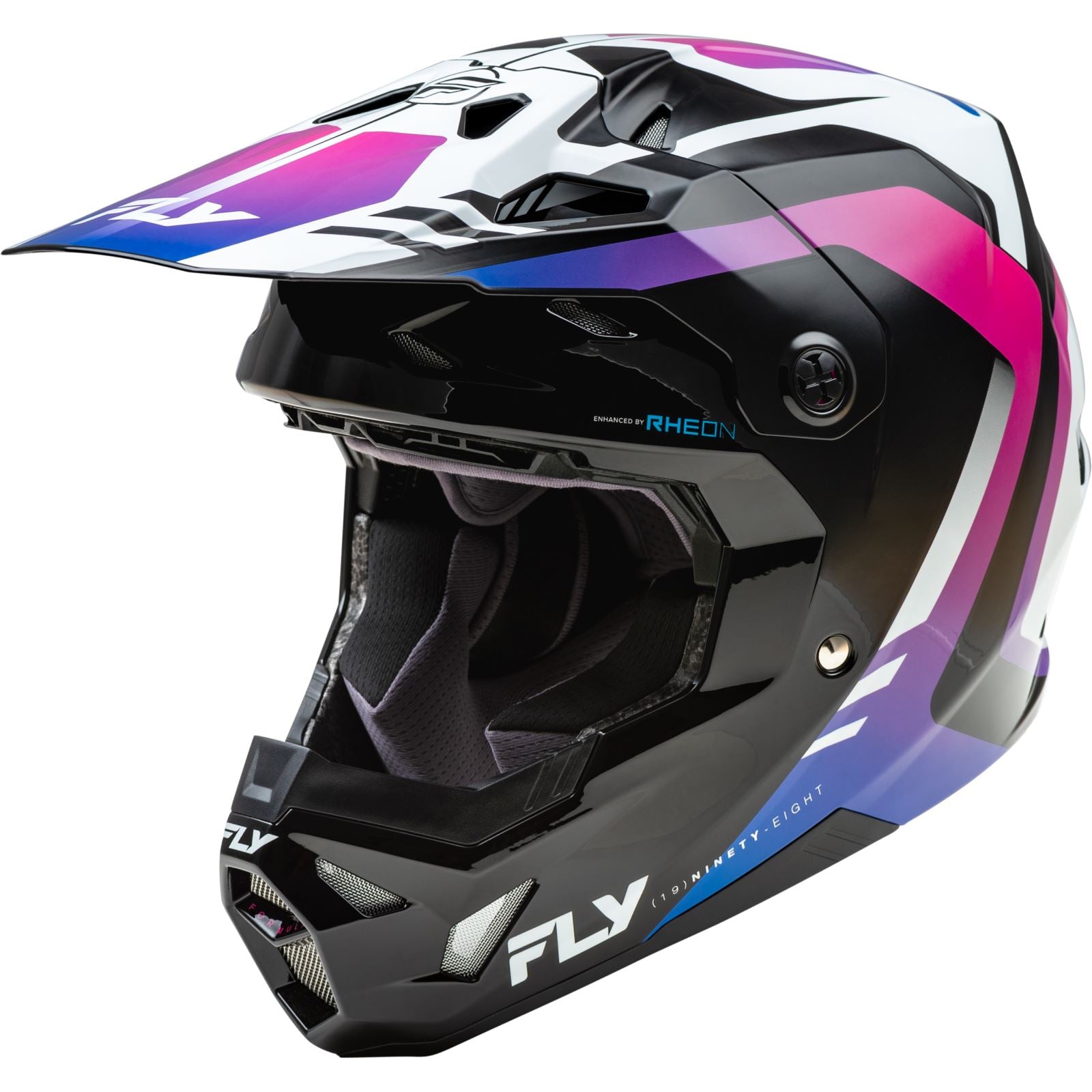 Fly Racing MX-24 Formula CP Krypton Helmet - 2024 Collection - White/Black/Purple_1310799
