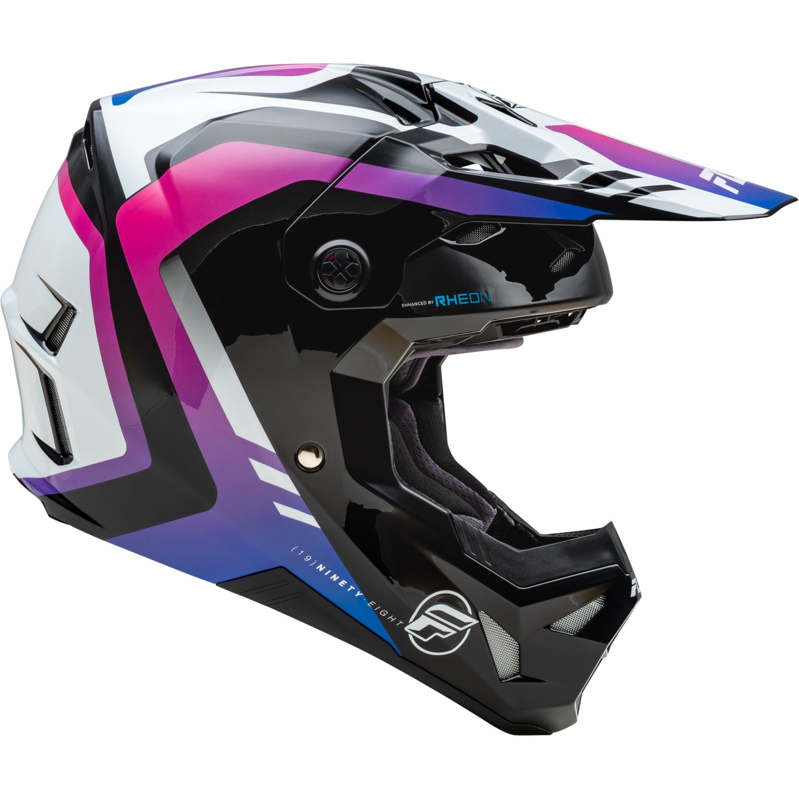 Fly Racing MX-24 Formula CP Krypton Helmet - 2024 Collection - White/Black/Purple_1310802