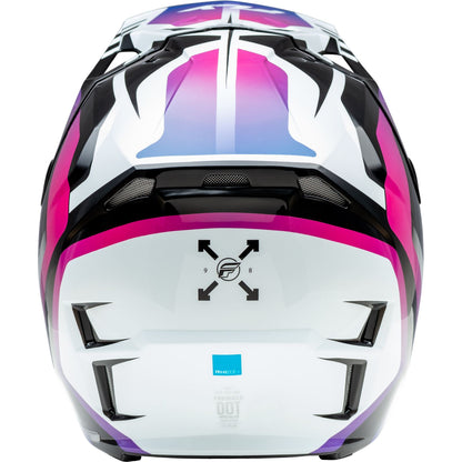 Fly Racing YTH FORMULA CP KRYPTON HELMET WHITE/BLACK/PURPLE YL [MPN: 73-0039YL]_1310770
