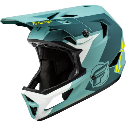 Fly Racing Youth MX-24 Rayce Helmet - 2024 Collection - Matte Blue Stone/Hi-Vis - Medium [MPN: 73-3610YM]_1310892
