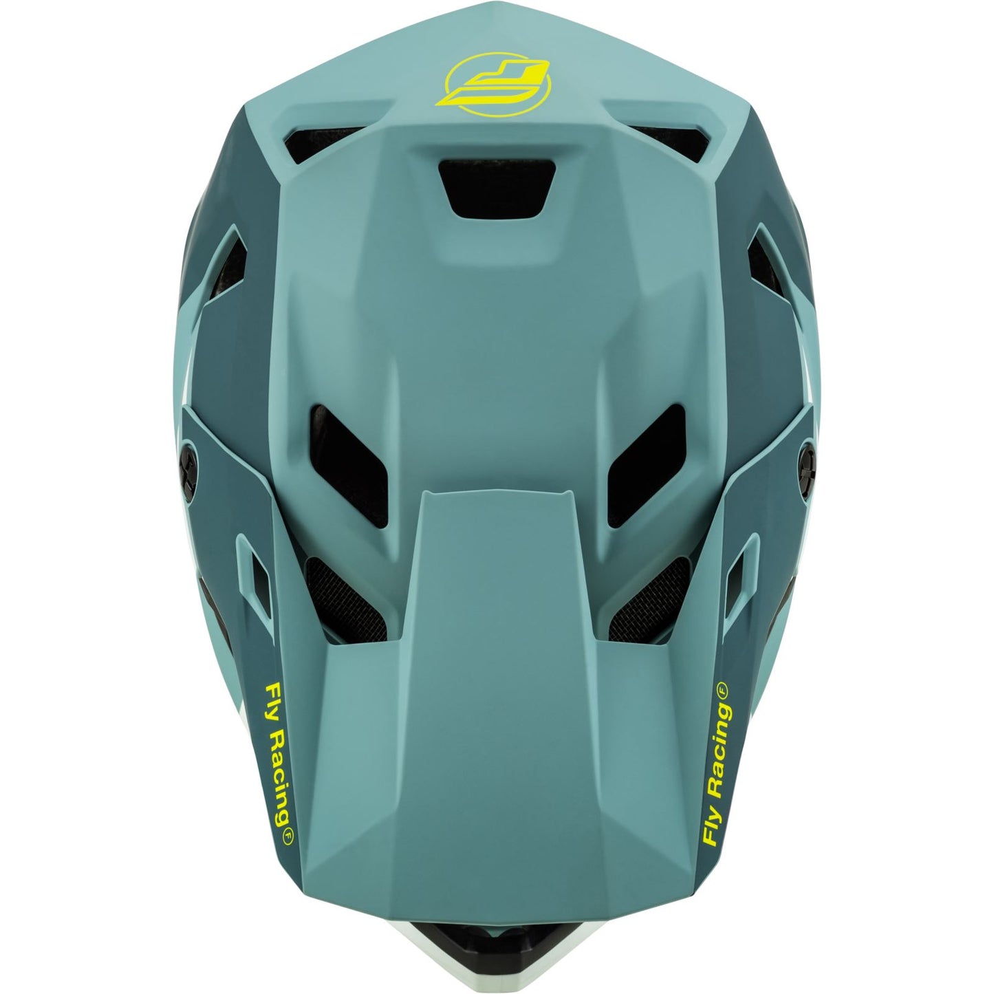 Fly Racing Youth MX-24 Rayce Helmet - 2024 Collection - Matte Blue Stone/Hi-Vis - Medium [MPN: 73-3610YM]_1310895
